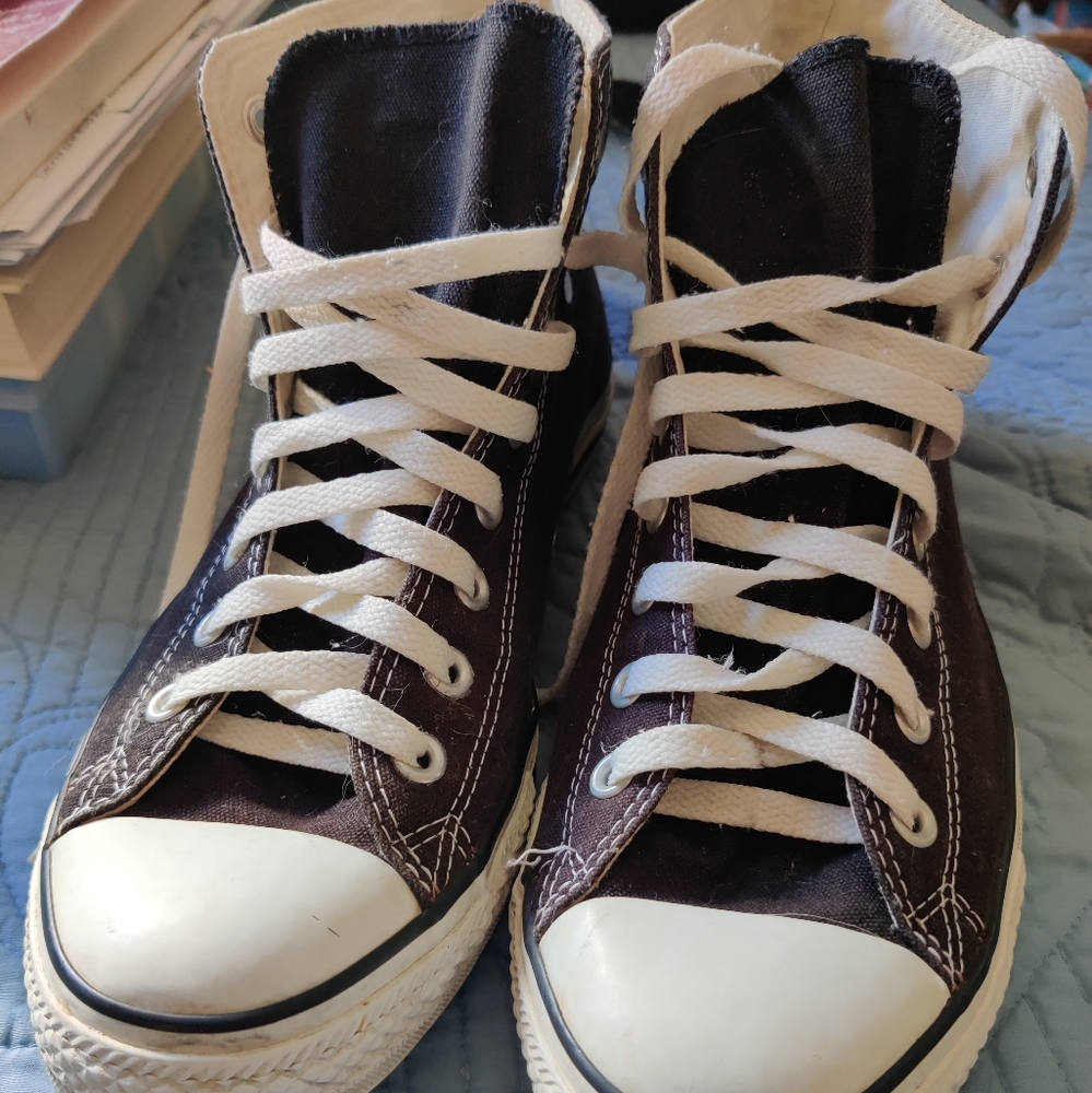 Black Converse Size 9 Mens women's 11